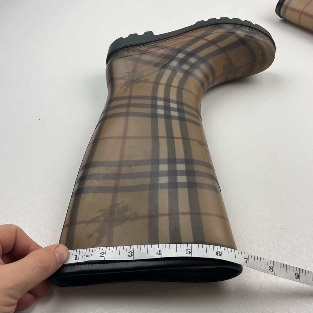 Burberry Nova Check Rain Boots Made in Italy Women’s Size 37EU 5UK) 6US) - Picture 10 of 10